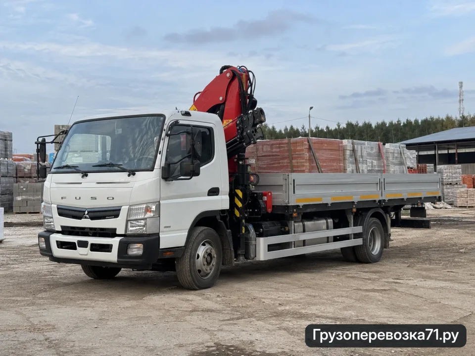 Mitsubishi Fuso с КМУ · Манипулятор · 5 т — перевозчик Юрий, Тула